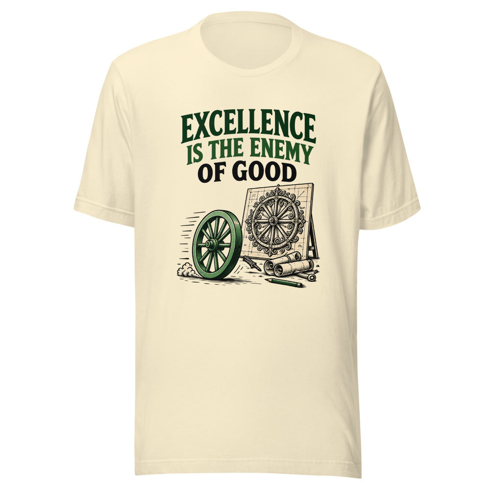 Skunkfly excellence wheel tee mockup
