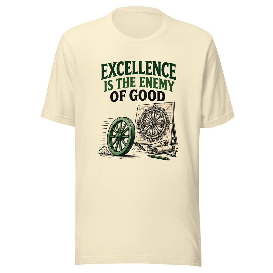 Skunkfly excellence wheel tee mockup